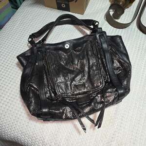 KOOBA JOHNNY BLACK SHOULDER BAG